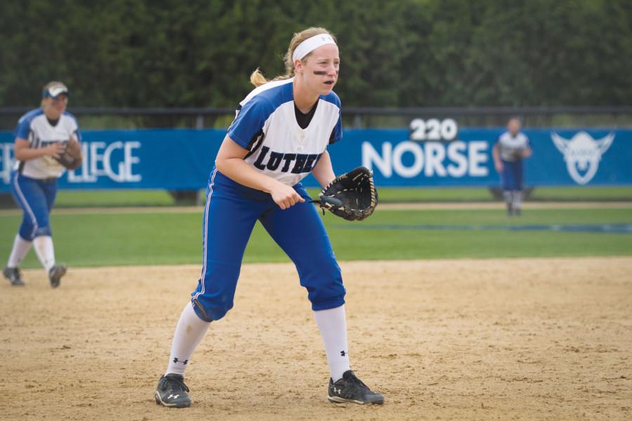 Infielder Miranda McCay (‘16) during last year’s regional tournament. 