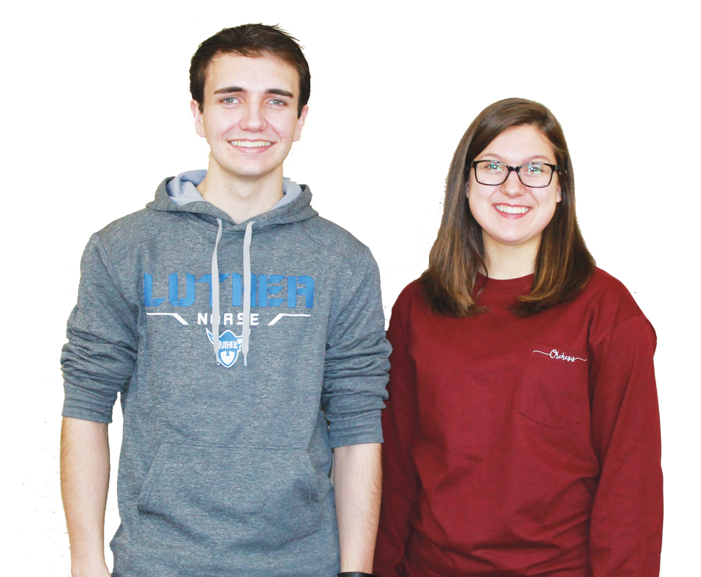 Jack Benson (‘18) and Bethany Larson (‘19) create a peer mentoring program.