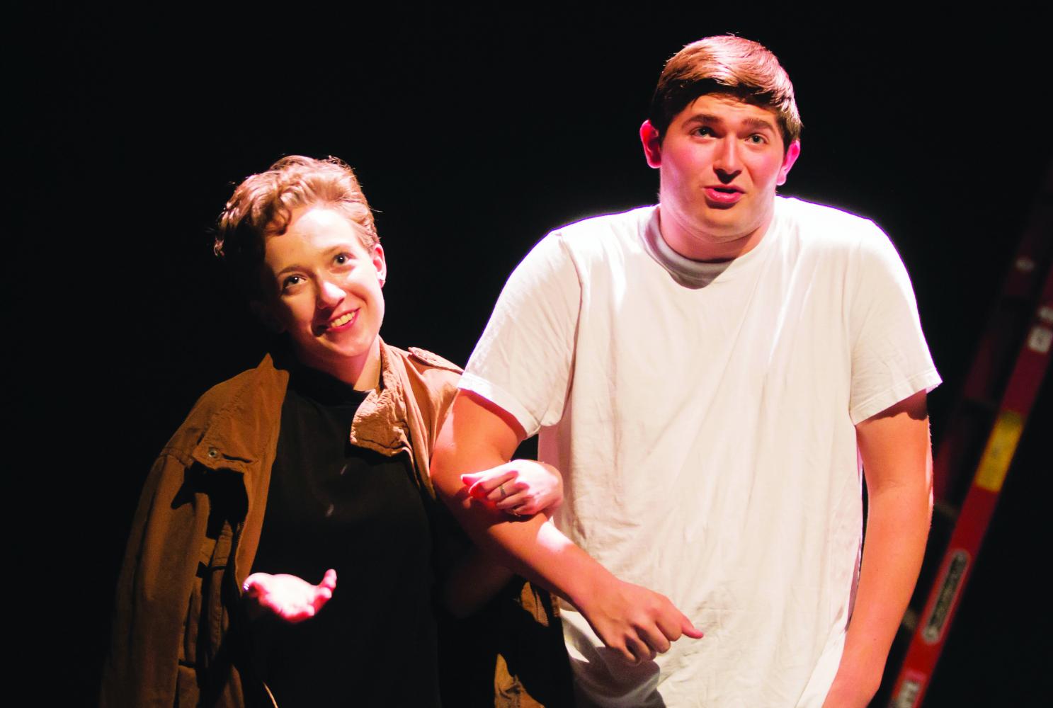 Brooke Prohaska (‘21) and Zane Larson (‘19) perform “First Date/Last Night” from the musical “Dogfight” during the cabaret.
