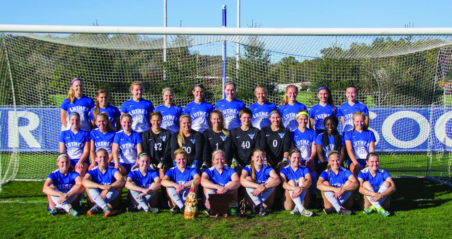 The Luther Women’s Soccer Team, sixth in the IIAC and second in Conference Tournament.