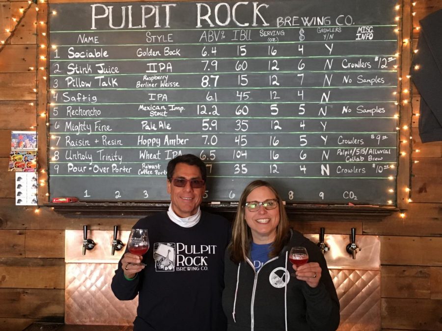 Pete+Espinosa+%28%E2%80%9881%29+founded+Pulpit+Rock+Brewing+Company+with+Jodi+Tollefson+Bjerke+%28%E2%80%9894%29.++++++++++++++++++++++++++