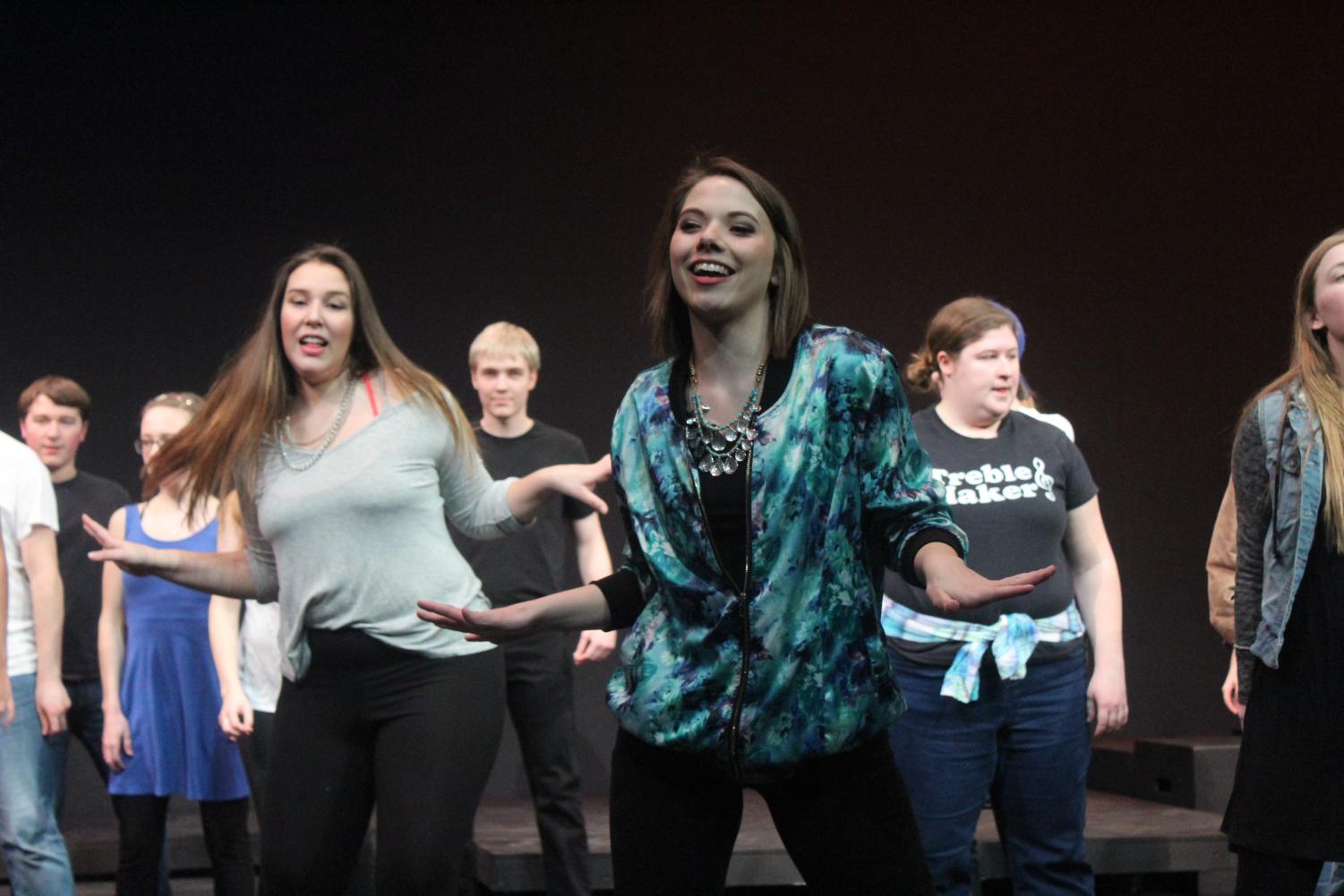 Tess Tyler, played by Grace Huber (‘20), features in “Camp Rock” with a song called “Start the Party.”