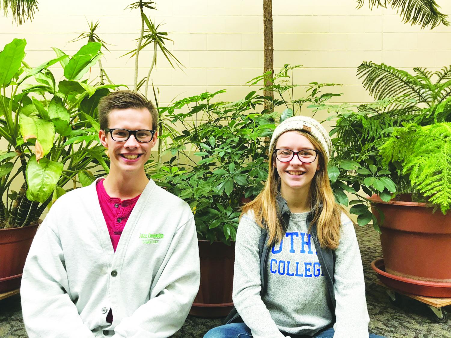 Eliot Douma (‘19) and Michaela Gyure (‘19) both participate in WILD at the Decorah Lutheran Church.