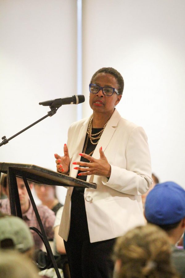 Interim+Dean+for+Institutional+Equity+and+Inclusion+Lisa+Scott+helped+organize+the+community+response+to+various+hate+incidents+last+year.