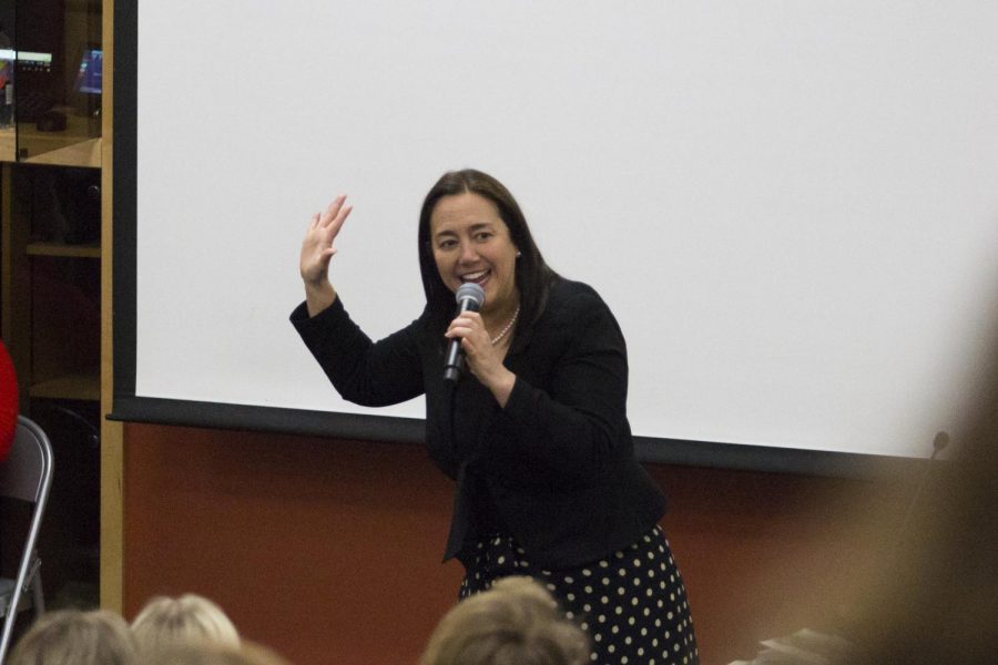 Erin Gruwell is a former teacher and educational activist who participated in a narrative-style lecture and book signing.