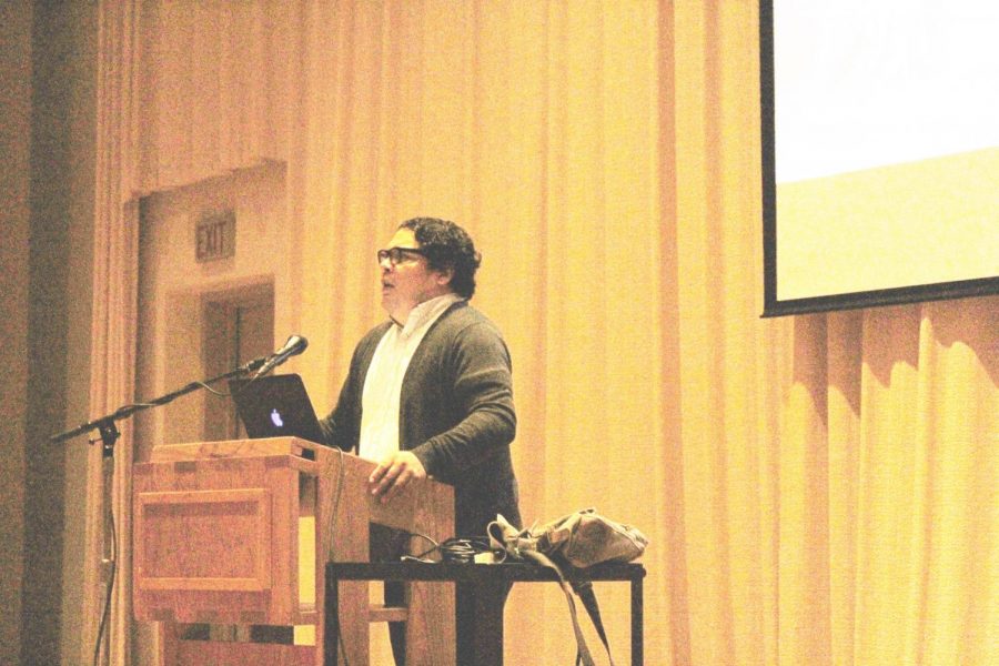 Associate+Professor+of+History+Fernando+Calder%C3%B3n+lectures+on+student+political+movements++in+1970s+Mexico.++