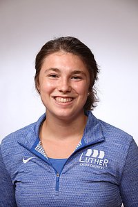 Gretchen Blain ('21) works as a recruitment worker at Luther College.