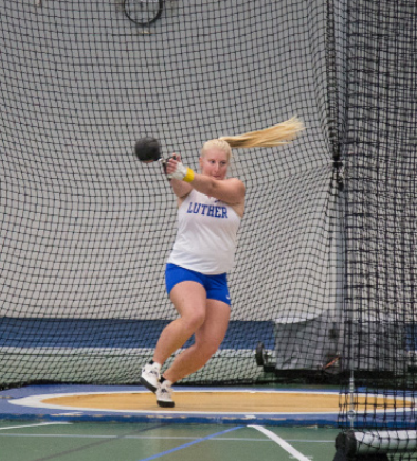 Annelise Barton ('21) took over 8th-all-time in the hammer throw.