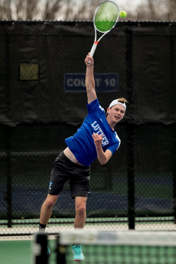 Cole Schneider (21) was last weeks ARC Tennis Player of the week.