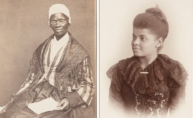 Sojourner Truth and Ida B. Wells were key figures in the black women's suffrage movement.