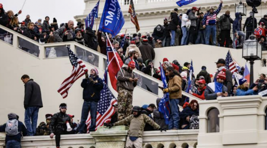 Rioters stormed the Capitol building in Washington DC on January 6, 2021. Photo courtesy of CNBC.com