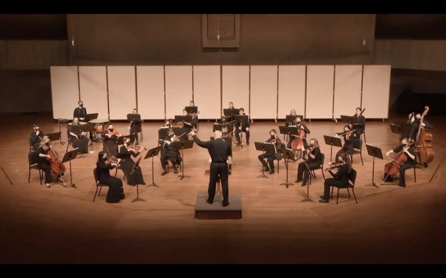 The Luther College Chamber Orchestra, conducted by Professor of Music Daniel Baldwin, performed for a virtual audience on Sunday, January 24th.