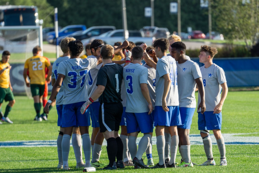 The Norse were eliminated from the American Rivers Conference Tournament after a 4-0 loss to the University of Dubuque. (Photo courtesy of Luther Photo Bureau)
