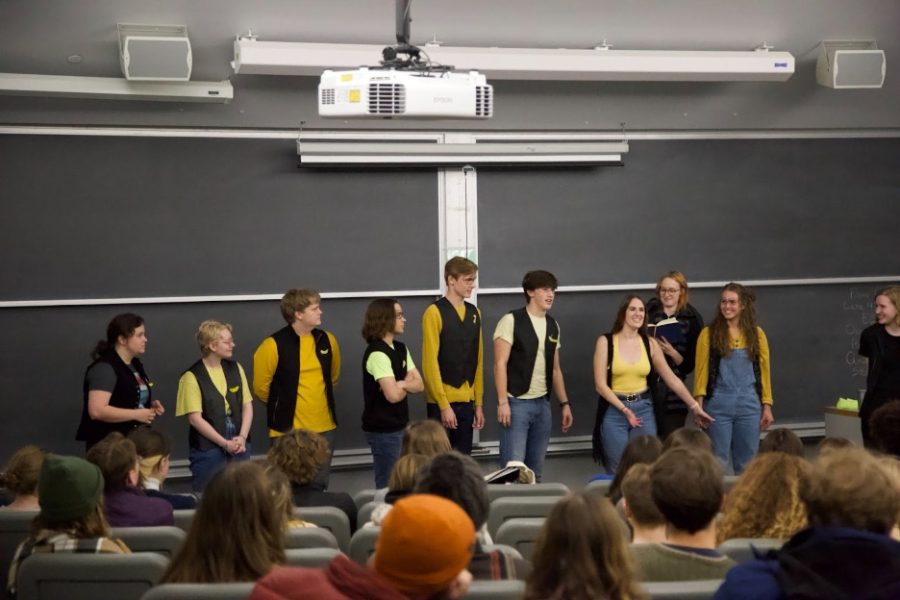 Improv troupe Top Banana performed their first show of the year on November 11. Photo courtesy of Bao Nguyen (‘23). 