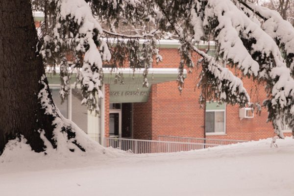 Olson Hall in January 2023. Photo courtesy of Armando Jenkins-Vazquez (21)/Luther College Photo Bureau