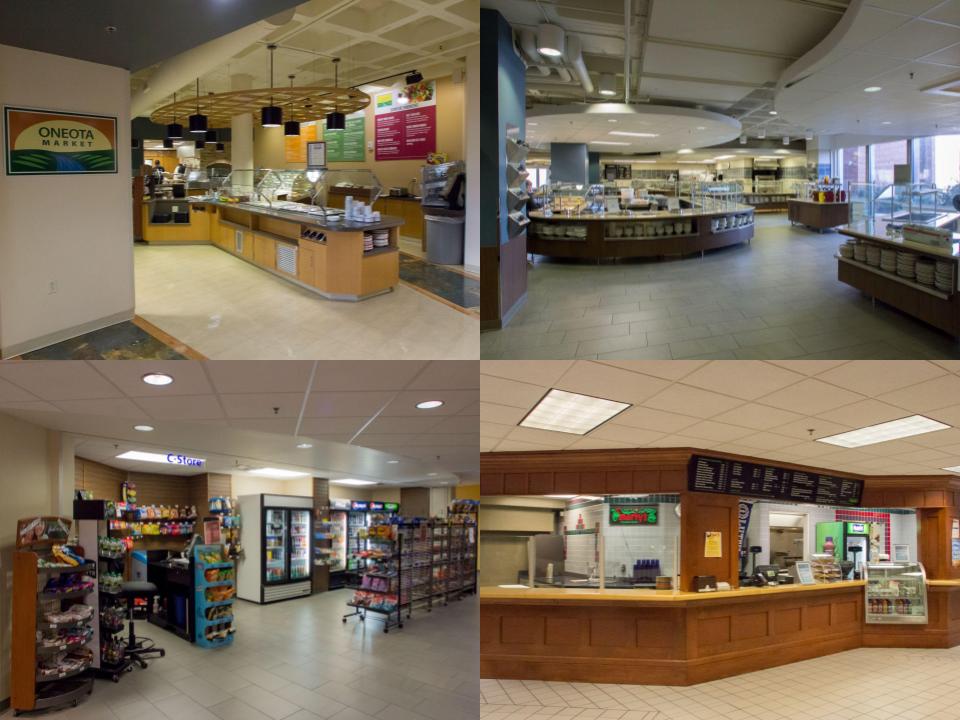 Luther provides plenty of dining options — but students may be limited in what they can use based on factors such as time, scheduling and dietary limitations. Photos courtesy of McKendra Heinke (21)/Luther College Photo Bureau