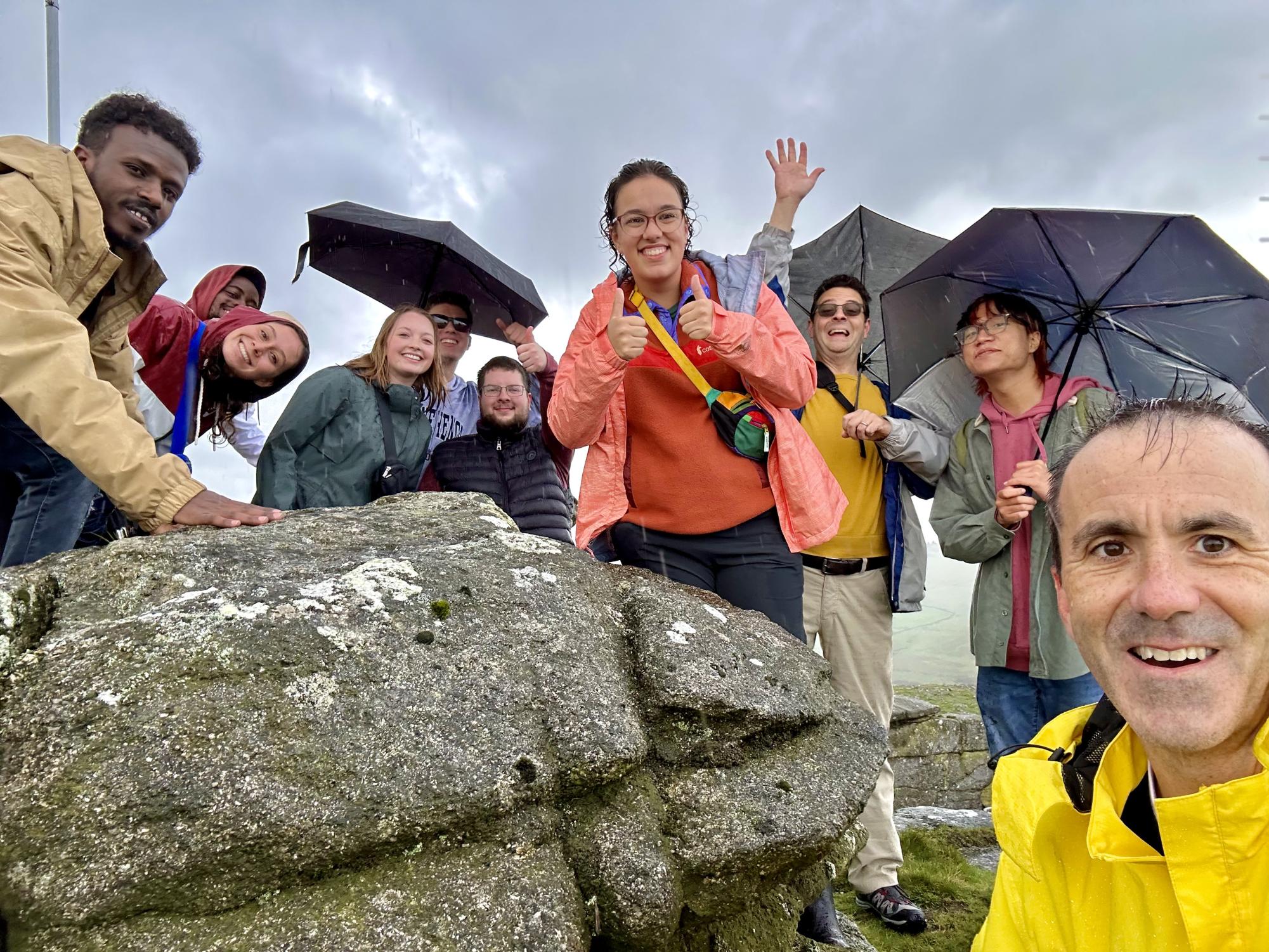 Luther Notts on their hike in Dartmoor National Park. Photo courtesy of Dr. Spencer Martin.