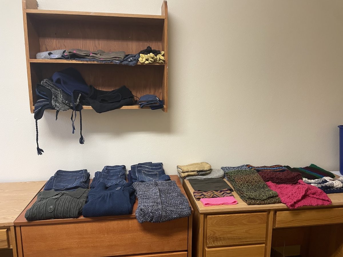 The College Closet, located in Larsen 107, is free thrift store for Luther community members. This winter, it will keep warm clothing available for students and faculty, and welcomes donations.
