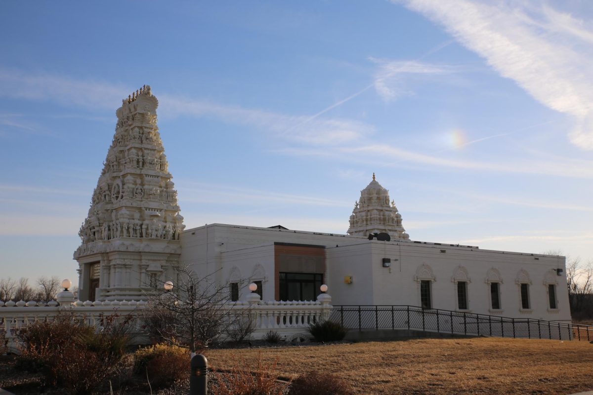 The Hindu Temple and Cultural Center of Iowa in Madrid, Iowa. Photo courtesy of Carol VanHook/Creative Commons.