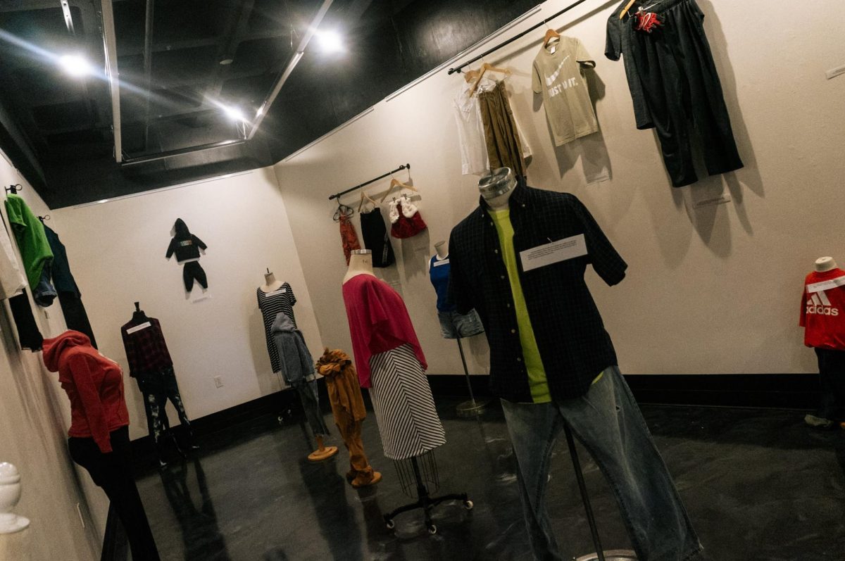 As part of Sexual Assault Awareness Month, the What Were You Wearing exhibit in the Union gallery displays what victims of sexual violence were wearing, and tells their stories.