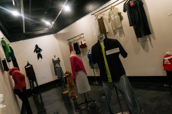 As part of Sexual Assault Awareness Month, the What Were You Wearing exhibit in the Union gallery displays what victims of sexual violence were wearing, and tells their stories.