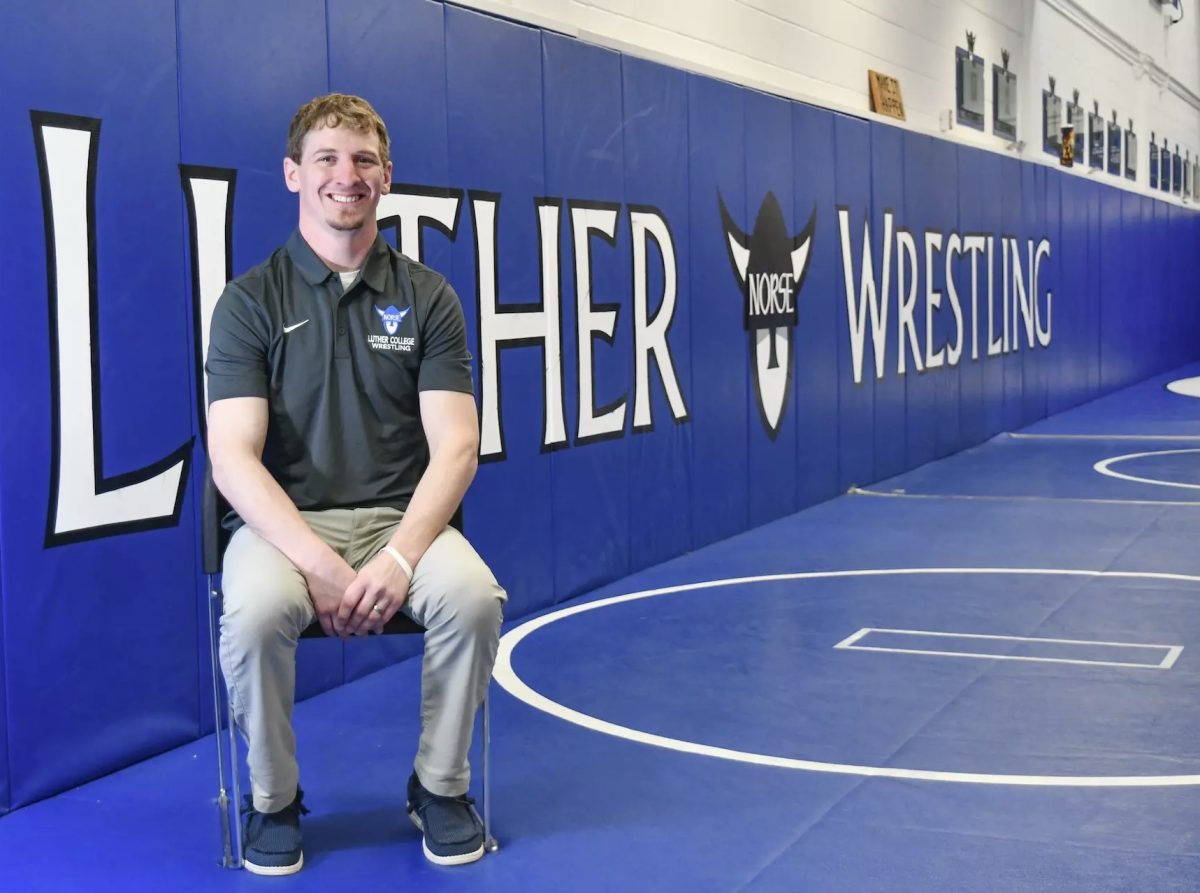 Ryan Timmerman was named Luther's inaugural women's wrestling coach. Photo courtesy of Luther College.