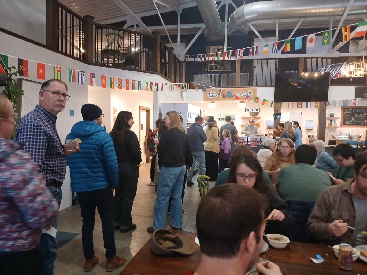 Decorah community at The Landing Market for the Lunar New Year event.